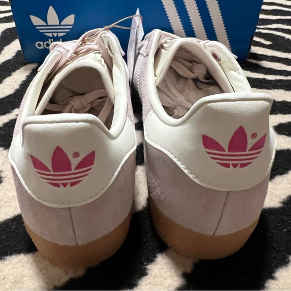 NWT Adidas Gazelle Valentine’s Putty Mauve Ivory Pink Sneakers Sz Women’s 7.5 - Picture 12 of 15